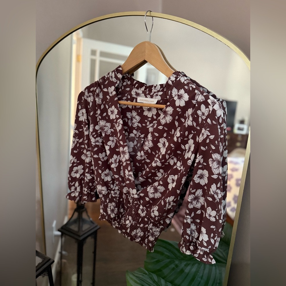 Floral 3/4 Sleeve Top